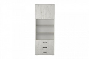 ИТАЛИЯ ШК3Я-800 Шкаф 2дв, 3ящ (дуб крафт белый) в Агрызе - agryz.mebel24.online | фото