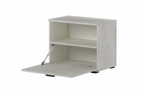 ИТАЛИЯ Вешалка В-600/Обувница О-600 (дуб крафт белый) в Агрызе - agryz.mebel24.online | фото 4