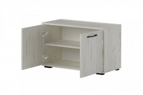 ИТАЛИЯ Вешалка В-800/Обувница О-800 (дуб крафт белый) в Агрызе - agryz.mebel24.online | фото 4
