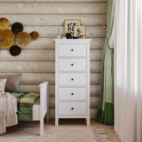 Комод 05 Кантри белый с пятью ящиками в Агрызе - agryz.mebel24.online | фото 4