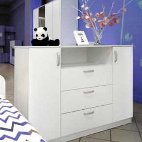 Комод 1400 Париж (Белый тиснение) в Агрызе - agryz.mebel24.online | фото 5