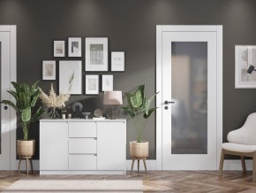 Комод 2-ств. с 3 ящиками "Бьянко" (Белый лофт) в Агрызе - agryz.mebel24.online | фото 2