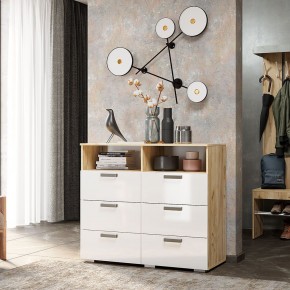 Комод Азаро (Крафт/Белый глянец) в Агрызе - agryz.mebel24.online | фото 3