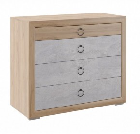 Комод малый Глэдис М26 (Дуб Золотой/Цемент светлый) в Агрызе - agryz.mebel24.online | фото