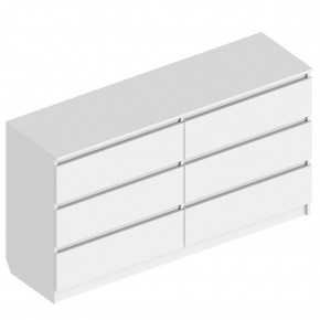 Комод с 6 ящиками 1400 "Бьянко" (Белый лофт) в Агрызе - agryz.mebel24.online | фото 1