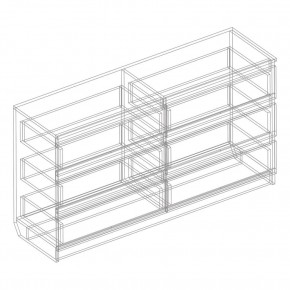 Комод с 6 ящиками 1400 "Бьянко" (Белый лофт) в Агрызе - agryz.mebel24.online | фото 3