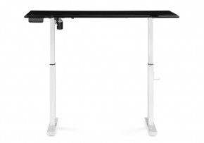 Компьютерный стол Маркос с механизмом подъема 140х80х75 черная шагрень / белый в Агрызе - agryz.mebel24.online | фото 4