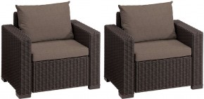 Комплект кресел Калифорния (California chair) коричневые в Агрызе - agryz.mebel24.online | фото 2