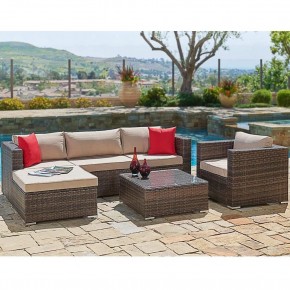 Комплект плетеной мебели  YR821 Light Brown в Агрызе - agryz.mebel24.online | фото 1