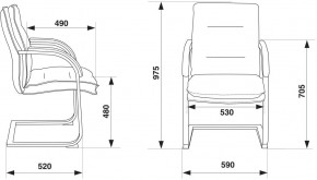 Кресло Бюрократ T-9927SL-LOW-V/BLACK в Агрызе - agryz.mebel24.online | фото 4