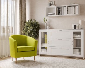 Кресло для отдыха Тунне жёлто-зелёное, ткань рогожка в Агрызе - agryz.mebel24.online | фото 3
