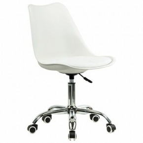 Кресло стул BRABIX "Eames MG-310 CH", хром, пластик белый, экокожа белая, 532923 в Агрызе - agryz.mebel24.online | фото 2