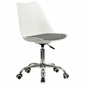 Кресло стул BRABIX "Eames MG-310 CH", хром, пластик белый, ткань серая, 532924 в Агрызе - agryz.mebel24.online | фото 2