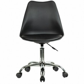 Кресло стул BRABIX "Eames MG-310 CH", хром, пластик черный, экокожа черная, 532925 в Агрызе - agryz.mebel24.online | фото 1