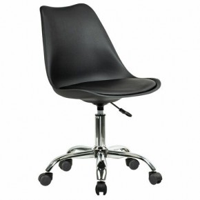 Кресло стул BRABIX "Eames MG-310 CH", хром, пластик черный, экокожа черная, 532925 в Агрызе - agryz.mebel24.online | фото 2