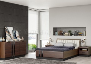 МАГНОЛИЯ Кровать 1600 с ортопедом (Дерево/орех) в Агрызе - agryz.mebel24.online | фото 2