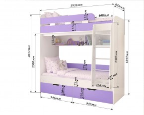 Кровать 2-х ярусная Юниор 5 в Агрызе - agryz.mebel24.online | фото 2