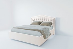 Кровать Калининград с ПМ 1200 (экокожа белая) в Агрызе - agryz.mebel24.online | фото 2