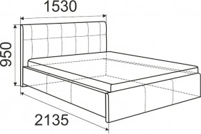Кровать Лаура с латами Nice White 1400x2000 в Агрызе - agryz.mebel24.online | фото 2
