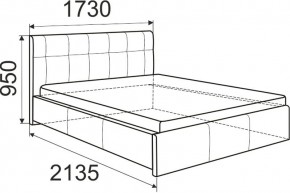Кровать Лаура с латами Nice White 1400x2000 в Агрызе - agryz.mebel24.online | фото 3