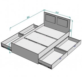 Кровать Ольга L37 (1200) 4 ящика в Агрызе - agryz.mebel24.online | фото 2