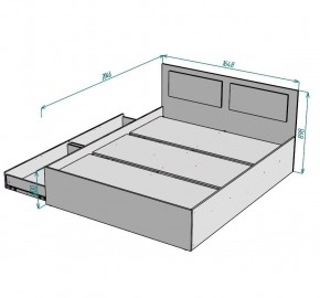 Кровать Ольга L40 (1600) 2 ящика в Агрызе - agryz.mebel24.online | фото 2