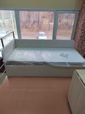 Кровать Зарина угловая Newtone light beige угол левый в Агрызе - agryz.mebel24.online | фото 3