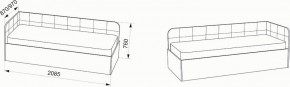Кровать Зарина угловая Newtone light beige угол левый в Агрызе - agryz.mebel24.online | фото 4