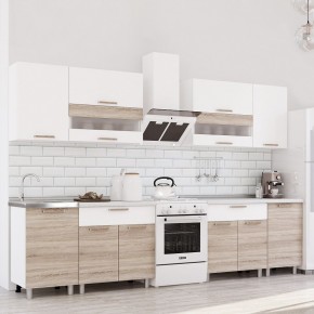 Кухня Айсбери 2.4 м (Белый/Дуб Сонома) в Агрызе - agryz.mebel24.online | фото 1