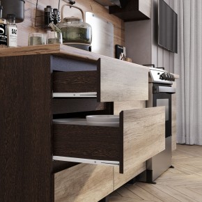 Кухня Энигма 1.6 м (венге/дуб каньон) в Агрызе - agryz.mebel24.online | фото 2