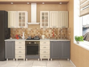 Кухня модульная Луксор серый-кремовый в Агрызе - agryz.mebel24.online | фото 3
