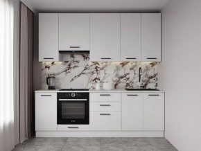 Кухонный гарнитур Белый Глянец 2400 h950 (Стол. 26мм) в Агрызе - agryz.mebel24.online | фото