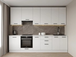 Кухонный гарнитур Белый Глянец 3000 h950 (Стол. 26мм) в Агрызе - agryz.mebel24.online | фото