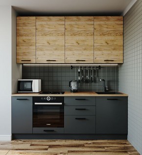 Кухонный гарнитур Дели 2200 (Стол. 26мм) в Агрызе - agryz.mebel24.online | фото