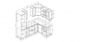Кухонный гарнитур Меренга 2400*1600 (Стол. 26мм) в Агрызе - agryz.mebel24.online | фото 2