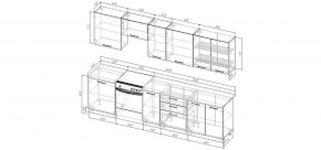 Кухонный гарнитур Меренга 3000 (Стол. 26мм) в Агрызе - agryz.mebel24.online | фото 2