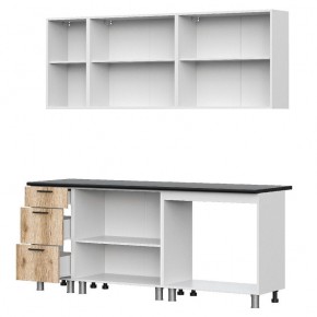 МОДУС ЛАЙТ Кухонный гарнитур 2.0 м (Дуб Делано/Черный) в Агрызе - agryz.mebel24.online | фото 2