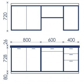 Кухонный гарнитур Ольвия-6 (1.8м) в Агрызе - agryz.mebel24.online | фото 4