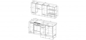 Кухонный гарнитур Смоки 1800 (Стол. 26мм) в Агрызе - agryz.mebel24.online | фото 2