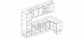 Кухонный гарнитур угловой Капри 3200х1400 (Стол. 38мм) в Агрызе - agryz.mebel24.online | фото 2