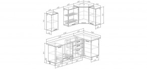 Кухонный гарнитур угловой Смоки 2200*1000 (Стол. 26мм) в Агрызе - agryz.mebel24.online | фото 2