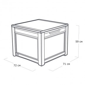 Квадратный сундук Cube Rattan 208 л в Агрызе - agryz.mebel24.online | фото 5