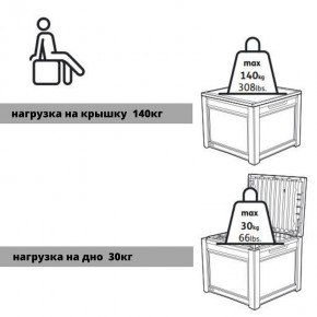 Квадратный сундук Cube Rattan 208 л в Агрызе - agryz.mebel24.online | фото 6