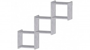 КВАДРО Полка (цемент светлый) в Агрызе - agryz.mebel24.online | фото