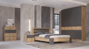 ЛЕНОРА Спальный гарнитур (модульный) графит в Агрызе - agryz.mebel24.online | фото