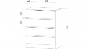ЛЕНОРА Спальный гарнитур (модульный) графит в Агрызе - agryz.mebel24.online | фото 3