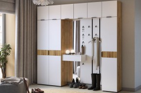 МЕБЕЛЬСОН К33 Прихожая (дуб крафт золотой/белое дерево) в Агрызе - agryz.mebel24.online | фото