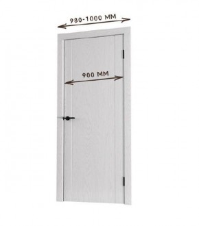 Межкомнатная дверь Bolivar Роялвуд белый (комплект) 900 в Агрызе - agryz.mebel24.online | фото