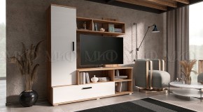 МИНИ Стенка (1500) ЛДСП (Белый глянец/дуб крафт) в Агрызе - agryz.mebel24.online | фото