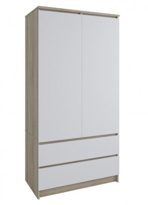 МОРИ МШ 900.1 Шкаф с 2-мя дв. и 2-мя ящ. (Дуб Сонома/Белый) в Агрызе - agryz.mebel24.online | фото 1